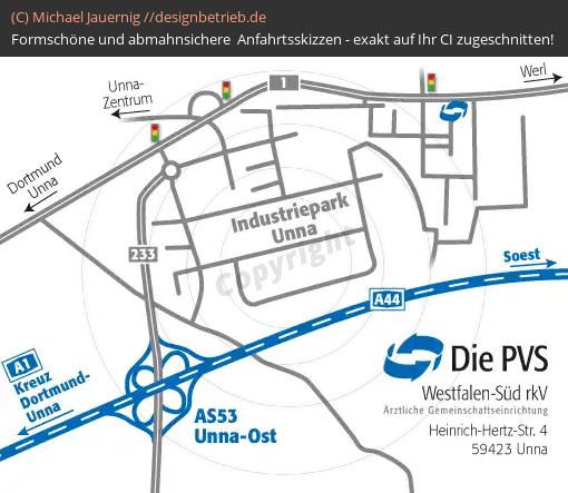 Lageplan Unna (Übersichtskarte) PVS Westfalen-Süd rKV (185)