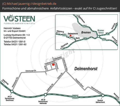 Lageplan Delmenhorst Heinrich Vosteen Im- und Export GmbH (201)