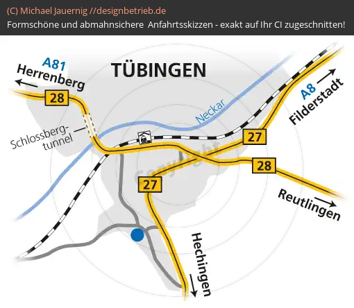 Lageplan Tübingen Übersichtskarte ERBE Elektromedizin GmbH (210)