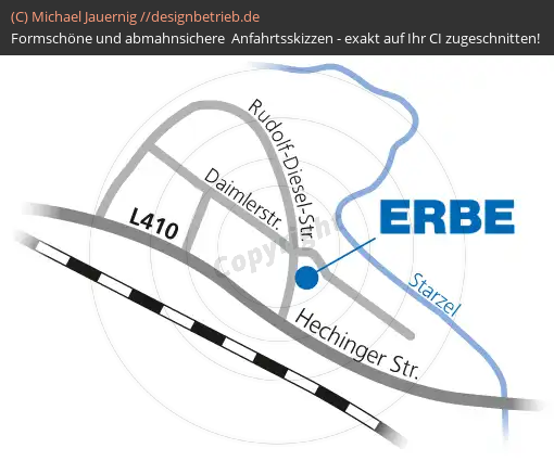 Lageplan Rangendingen Detailskizze ERBE Elektromedizin GmbH (213)