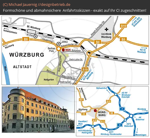 Anfahrtsskizzen erstellen / Anfahrtsskizze Würzburg   MDK Bayern (244)