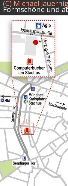 Anfahrtsskizzen erstellen / Anfahrtsskizze München   Computerbücher am Stachus (255)