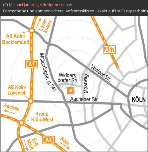 Lageplan Köln Übersichtsplan seneos GmbH (269)
