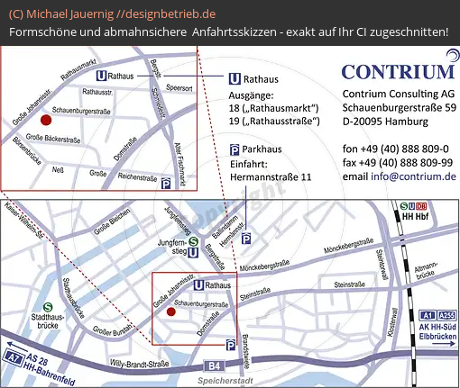 Anfahrtsskizzen erstellen / Anfahrtsskizze Hamburg Schauenburgerstraße   Contrium Consulting AG (286)