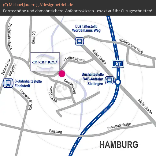 Anfahrtsskizzen erstellen / Anfahrtsskizze Hamburg   anamed (298)