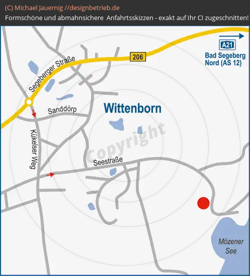 Lageplan Wittenborn (Detailkarte) Gut Oehe (316)