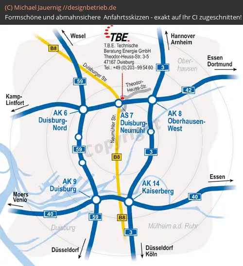 Lageplan Duisburg übersicht Autobahndreieck  (33)
