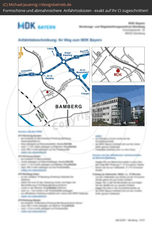 Anfahrtsskizzen erstellen / Anfahrtsskizze Bamberg   MDK Bayern (335)