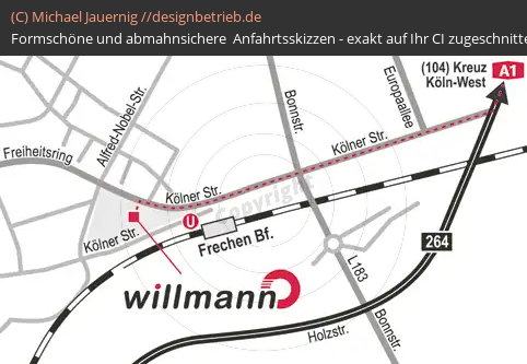 Lageplan Frechen Kölner Straße HSW Willmann GmbH (354)