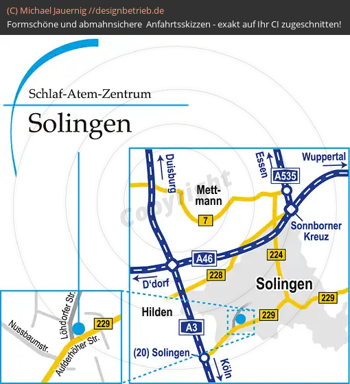 Lageplan Solingen Löhdorfer Straße Löwenstein Medical GmbH & Co. KG (365)
