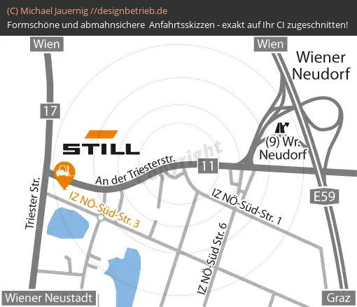 Lageplan Wien Übersichtskarte STILL GmbH (404)