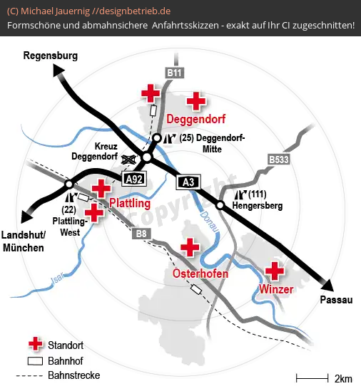 Lageplan Deggendorf Osterhofen Plattling Winzer Körperschaft des Öffentlichen Rechts Bayerisches Rotes Kreuz (418)
