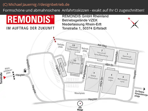 Lageplan Erftstadt Betriebsgelände Lageplan REMONDIS (423)