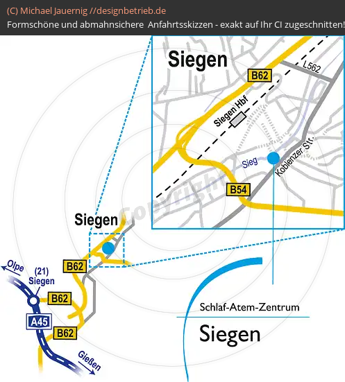 Lageplan Siegen Schlaf- und Atmenzentrum Löwenstein Medical GmbH & Co. KG (440)
