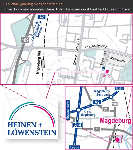 Lageplan Magdeburg Niederlassung Löwenstein Medical GmbH & Co. KG (453)