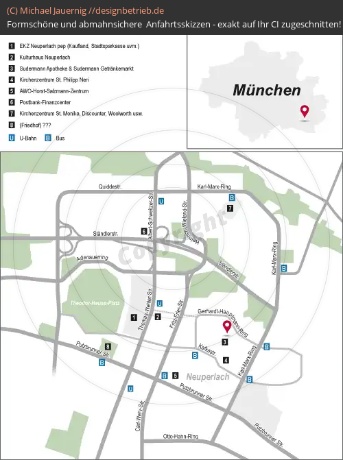 Lageplan Neuperlach (Lageplan / München) punctum.eu (486)