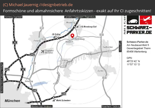 Lageplan Wartenberg (Großraum) Schwarz-Parker.de (490)