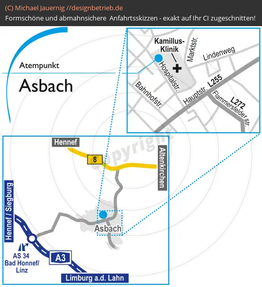 Lageplan Asbach (Hospitalstraße) Atempunkt Löwenstein Medical GmbH & Co. KG (507)