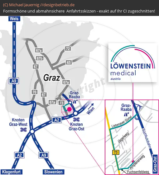 Lageplan Graz Niederlassung Löwenstein Medical GmbH & Co. KG (541)