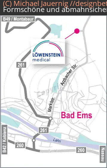 Lageplan Bad Ems Zentrale der Löwenstein Medical GmbH & Co. KG (556)