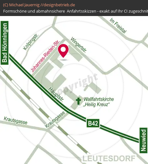 Anfahrtsskizzen erstellen / Anfahrtsskizze Leutesdorf   Johanneswerk (588)