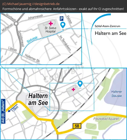 Lageplan Haltern am See Schlaf-Atem-Zentrum | Löwenstein Medical GmbH & Co. KG (638)