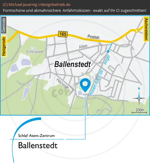 Lageplan Ballenstedt Schlaf-Atem-Zentrum | Löwenstein Medical GmbH & Co. KG (640)