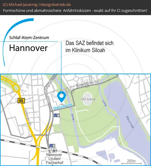 Lageplan Hannover Schlaf-Atem-Zentrum | Löwenstein Medical GmbH & Co. KG (654)