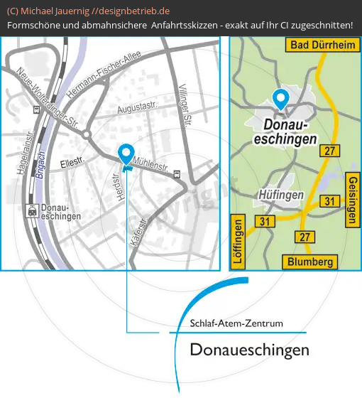 Lageplan Donaueschingen Schlaf-Atem-Zentrum | Löwenstein Medical GmbH & Co. KG (703)
