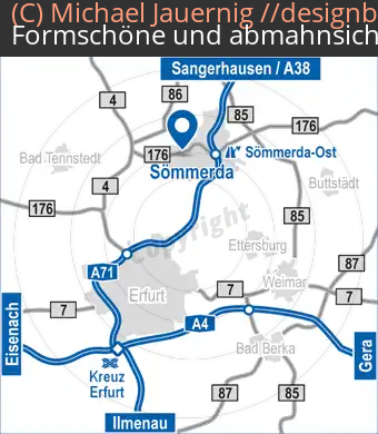 Lageplan Sömmerda Übersichtskarte | BOHAI TRIMET Automotive Holding GmbH (707)