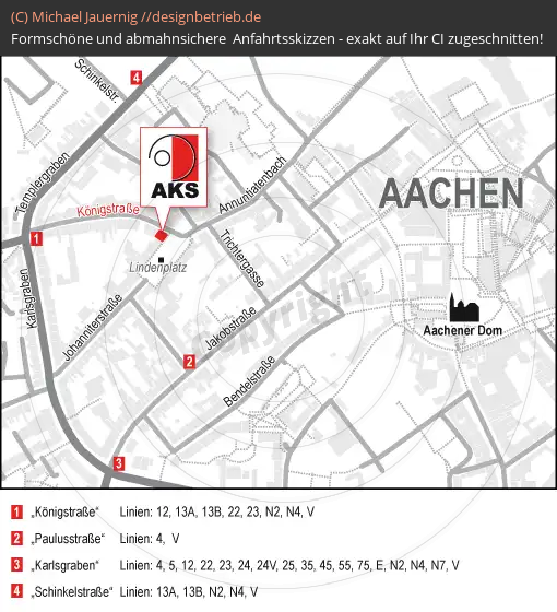 Lageplan Aachen Königstraße ABK Neustart GmbH (711)