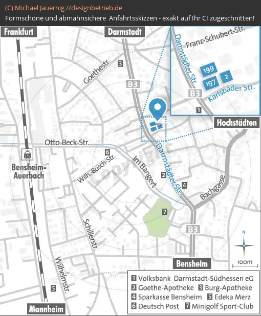 Lageplan Bensheim-Auerbach Dreher & Blasberg Immobiliengesellschaft mbH (733)