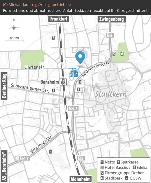Lageplan Bensheim Dreher & Blasberg Immobiliengesellschaft mbH (735)