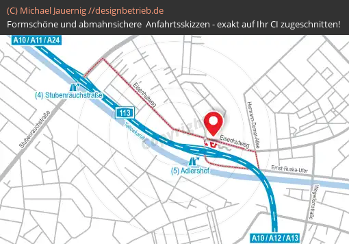 Anfahrtsskizzen erstellen / Anfahrtsskizze Berlin   Detailskizze | Fa. Gegenbauer (797)